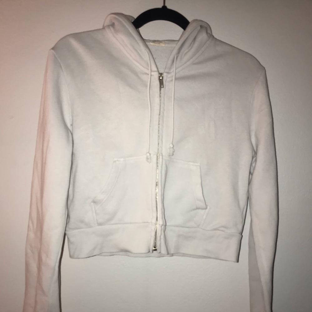 John Galt light blue cropped sweatshirt